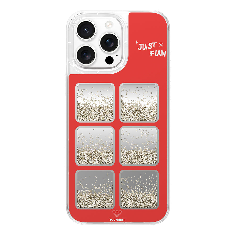 Youngkit Spirit Serisi iPhone 16 Pro Kılıf Aynalı ve Boncuklu Tasarım Telefon Kılıfı Youngkit Spirit Serisi iPhone 16 Pro Kılıf Aynalı ve Boncuklu Tasarım Telefon Kılıfı